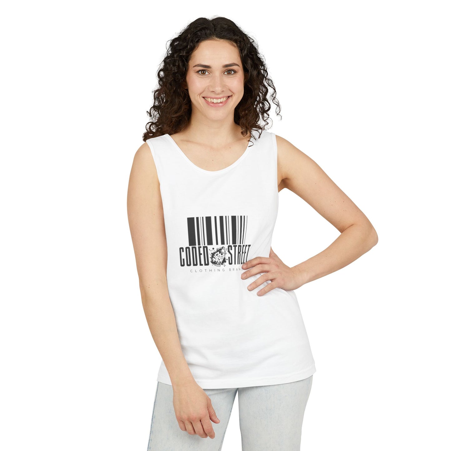 Coded Street Unisex Garment-Dyed Tank Top